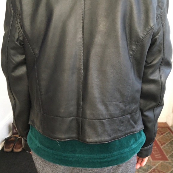Ambition New York moto leather jacket. Zip closure - Picture 12 of 16